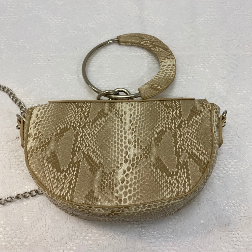My Accessories Cross Body Purse. Faux Snake Skin.